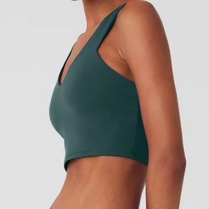 ALO Midnight Green Airbrush Real Bra Tank